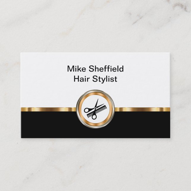 Classair Stylist Business Card Design Visitenkarte (Vorderseite)