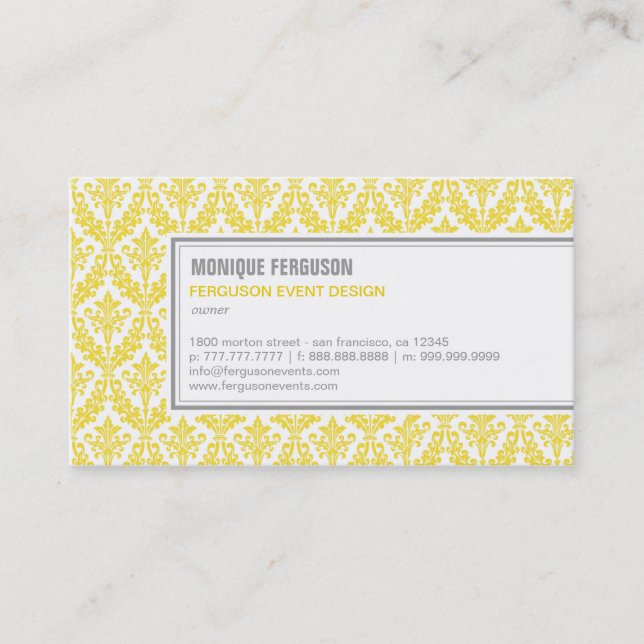 Classask Business Card - Lemon Visitenkarte (Vorderseite)