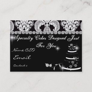 Classbling BAKERY Business Card Damask Design Visitenkarte