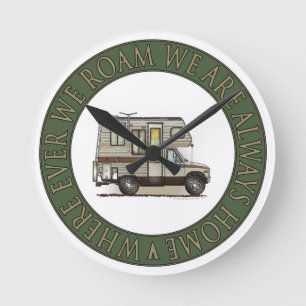 ClassC Camper RV-Magneten Runde Wanduhr