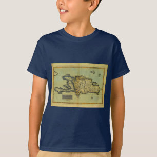 Classic 1823 Antiquarialkarte Hispaniola & Haiti T-Shirt