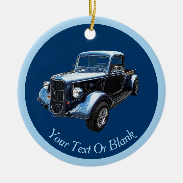 Classic 1937 Famous American Make Lieferwagen Keramik Ornament (Vorne)