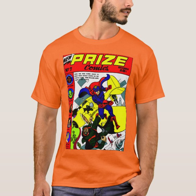 Classic 1940er Jahre PRIZE Comic T - Shirt (Vorderseite)