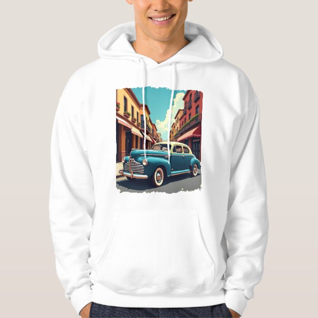 Classic 1940s Car Hoodie (Vorderseite)
