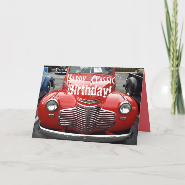 Classic 1941 Chevy Coupe Birthday Card Karte (Vorderseite)