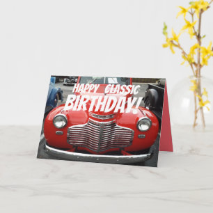 Classic 1941 Chevy Coupe Birthday Karte