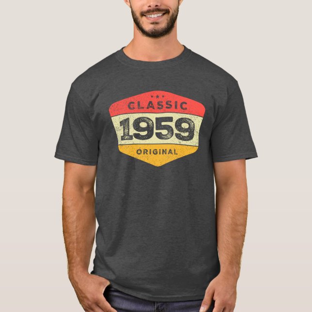 Classic 1959 64. Geburtstag Vintag T-Shirt (Vorderseite)