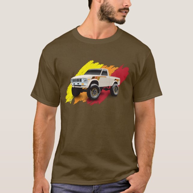 Classic 1983 Lieferwagen Truck Hilux 4wd T - Shirt (Vorderseite)