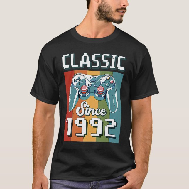 Classic 1992 31. Geburtstag Videospielcontroller G T-Shirt (Vorderseite)