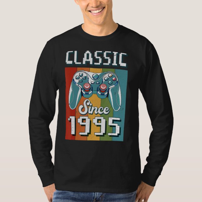 Classic 1995 27. Geburtstag Videospielcontroller G T-Shirt (Vorderseite)