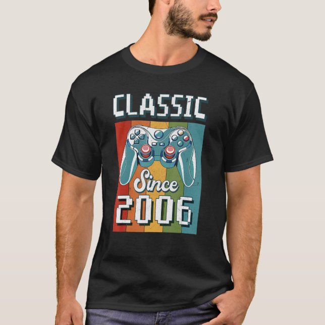 Classic 2006 16. Geburtstag Videospielcontroller G T-Shirt (Vorderseite)