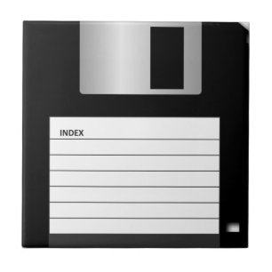 Classic 3,5" Disketten-Keramik Fliese