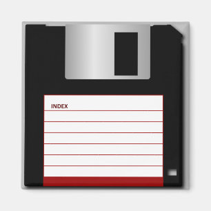 Classic 3.5" Red Floppy Disk Magnet