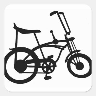 CLASSIC 60'S BIKE BICYLE SCHWINN STINGRAY BIKE QUADRATISCHER AUFKLEBER