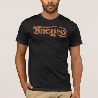 Classic 8negro Logo orange. T-Shirt