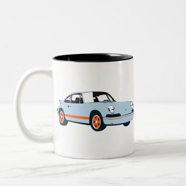 Classic 911 Racing Livery Zweifarbige Tasse (Links)