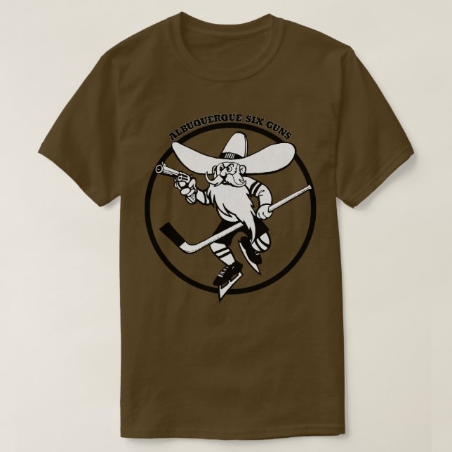 Classic Albuquerque Six Guns Hockey 19736 T-Shirt (Design vorne)