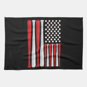 Classic American Baseball Flag - Vintager Baseball Geschirrtuch