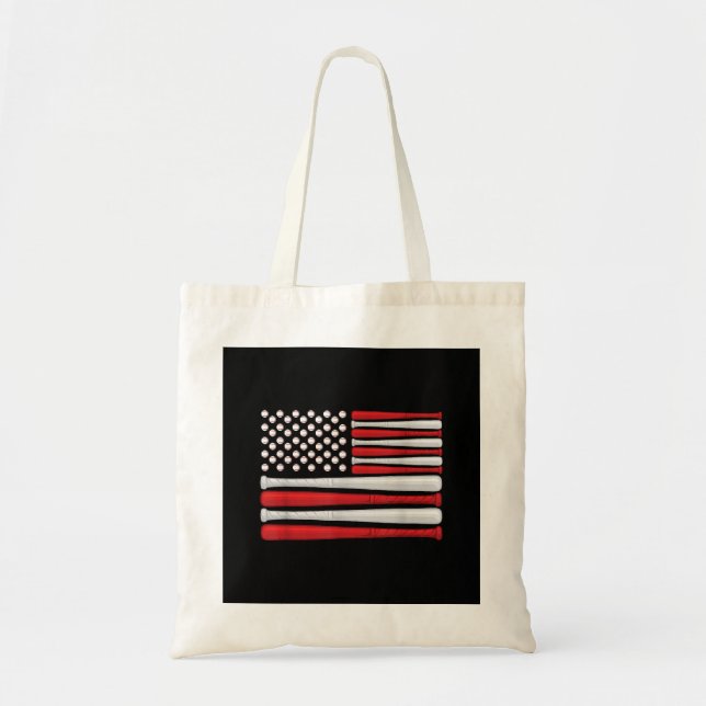 Classic American Baseball Flag - Vintager Baseball Tragetasche (Vorne)