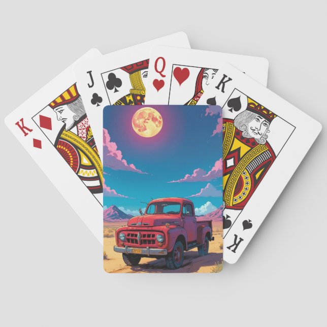 Classic American Lieferwagen Playing Cards Spielkarten (Rückseite)