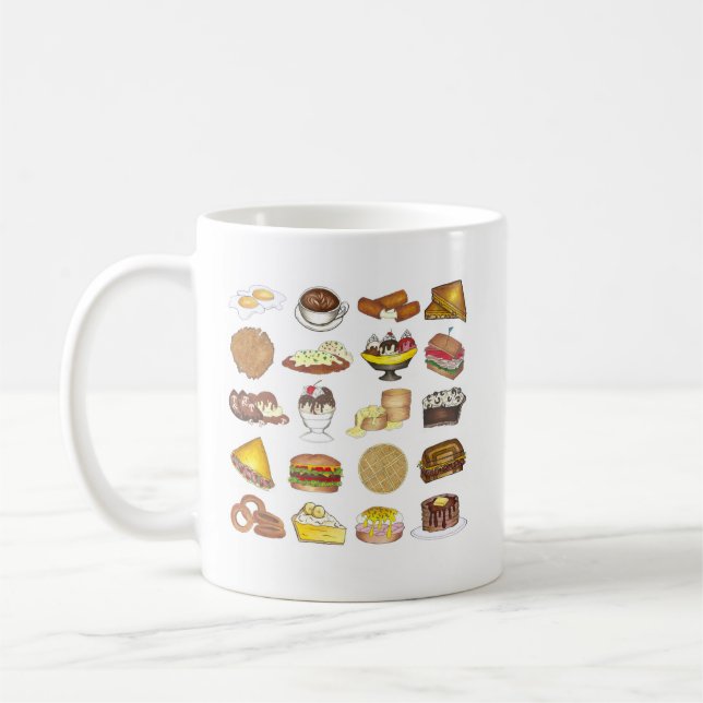 Classic American Lunch Counter Greasy Spoon Diner Kaffeetasse (Links)