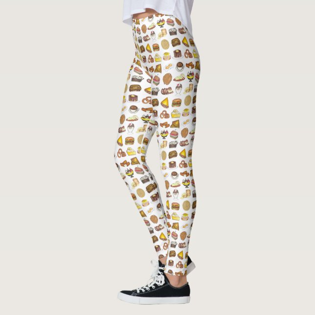 Classic American Lunch Counter Greasy Spoon Diner Leggings (Links)