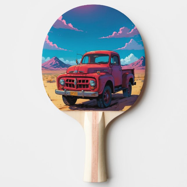 Classic American Pickup Ping Pong Paddle Tischtennis Schläger (Vorderseite)