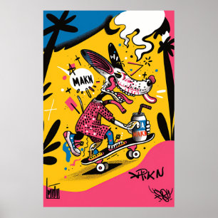 Classic American Tattoo Design Poster