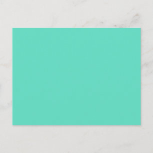 Classic Aqua Blue Solid Color Postkarte
