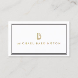 CLASSIC ART DECO MONOGRAM - ANFANG VISITENKARTE