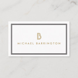 CLASSIC ART DECO MONOGRAM - ANFANG VISITENKARTE