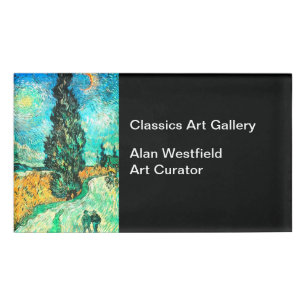 Classic Art Gallery Klassische Mitarbeiternamensma Namenschild