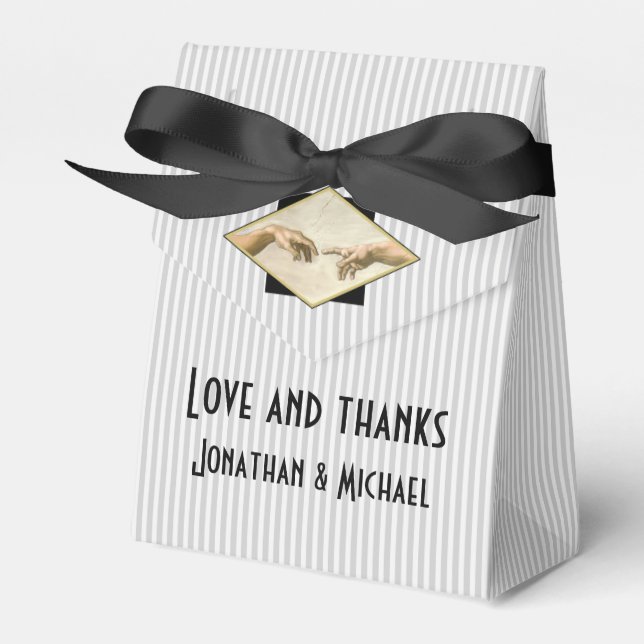 Classic Art Gay Wedding Geschenkschachtel (Vorderseite)