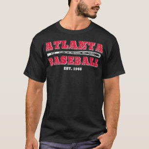 Classic Atlanta, Georgia Baseball Fan Retro Vintag T-Shirt
