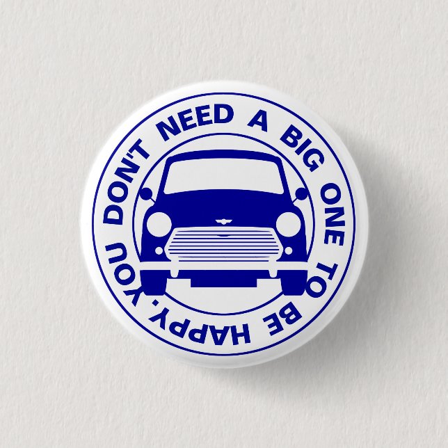 Classic Austin Mini Cooper Button (Vorderseite)