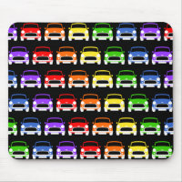 Classic Austin Mini Cooper Rainbow Mouse pad