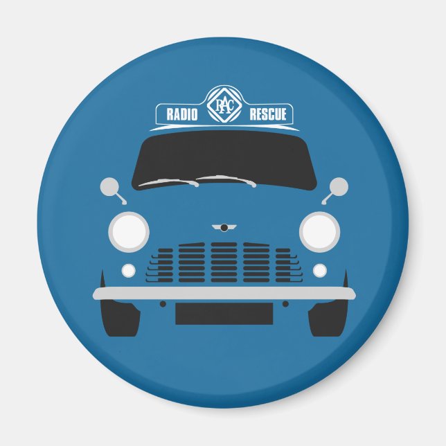 Classic Austin Mini RAC Van Magnet (Vorne)