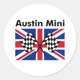 Classic Austin Mini Runder Aufkleber