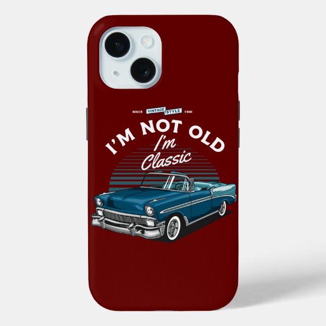CLASSIC AUTO CHEVY BEL AIR CONVERTIBLE 1956 Case-Mate iPhone HÜLLE (Rückseite)