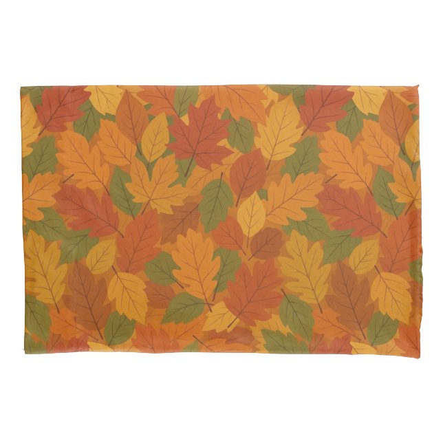 Classic Autumn/fall leaves patterned  Kissenbezug (Vorderseite)
