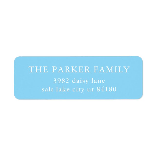 Classic Baby Boy Blue Birth Announcement Envelope (Vorne)