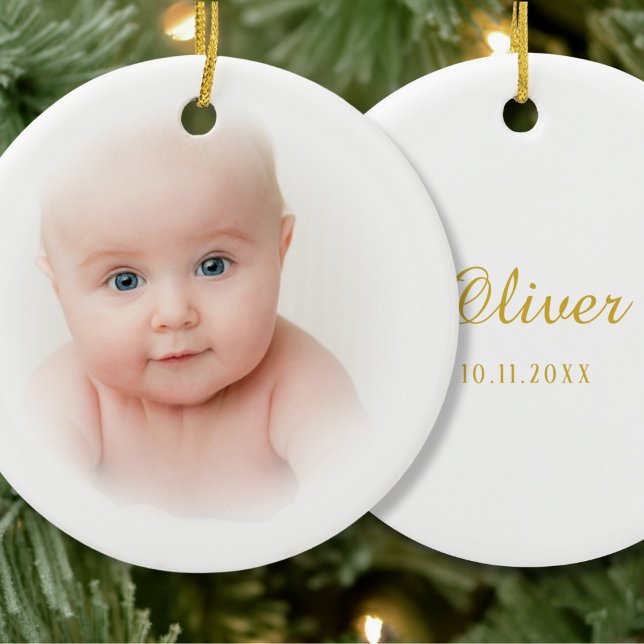 Classic Baby Foto Keramik Ornament (Von Creator hochgeladen)