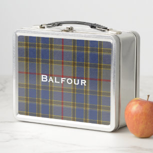 Classic Balfour Tartan Kariert Custom Metall Brotdose