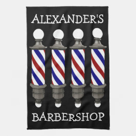 Classic Barber Poles Bar Handtuch personalisieren