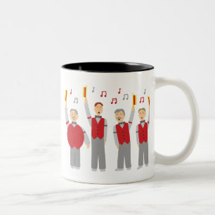 Classic Barbershop Quartett Zweifarbige Tasse