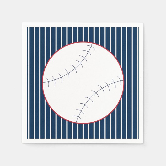 Classic Baseball Party Napkins Serviette (Vorderseite)