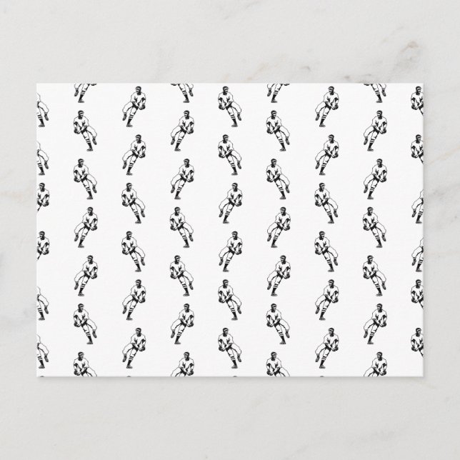 Classic Baseball Spieler CUSTOM HINTERGRUNDFARBE Postkarte (Vorderseite)