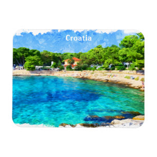 Classic Beautiful Croatia Küste Landschaft Magnet