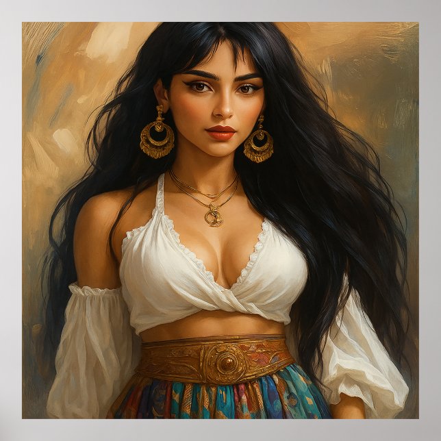 Classic Beauty Woman Poster (Vorne)