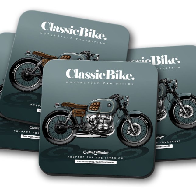 Classic Bike Untersetzer | Motorrad-Untersetzer-Se (Von Creator hochgeladen)